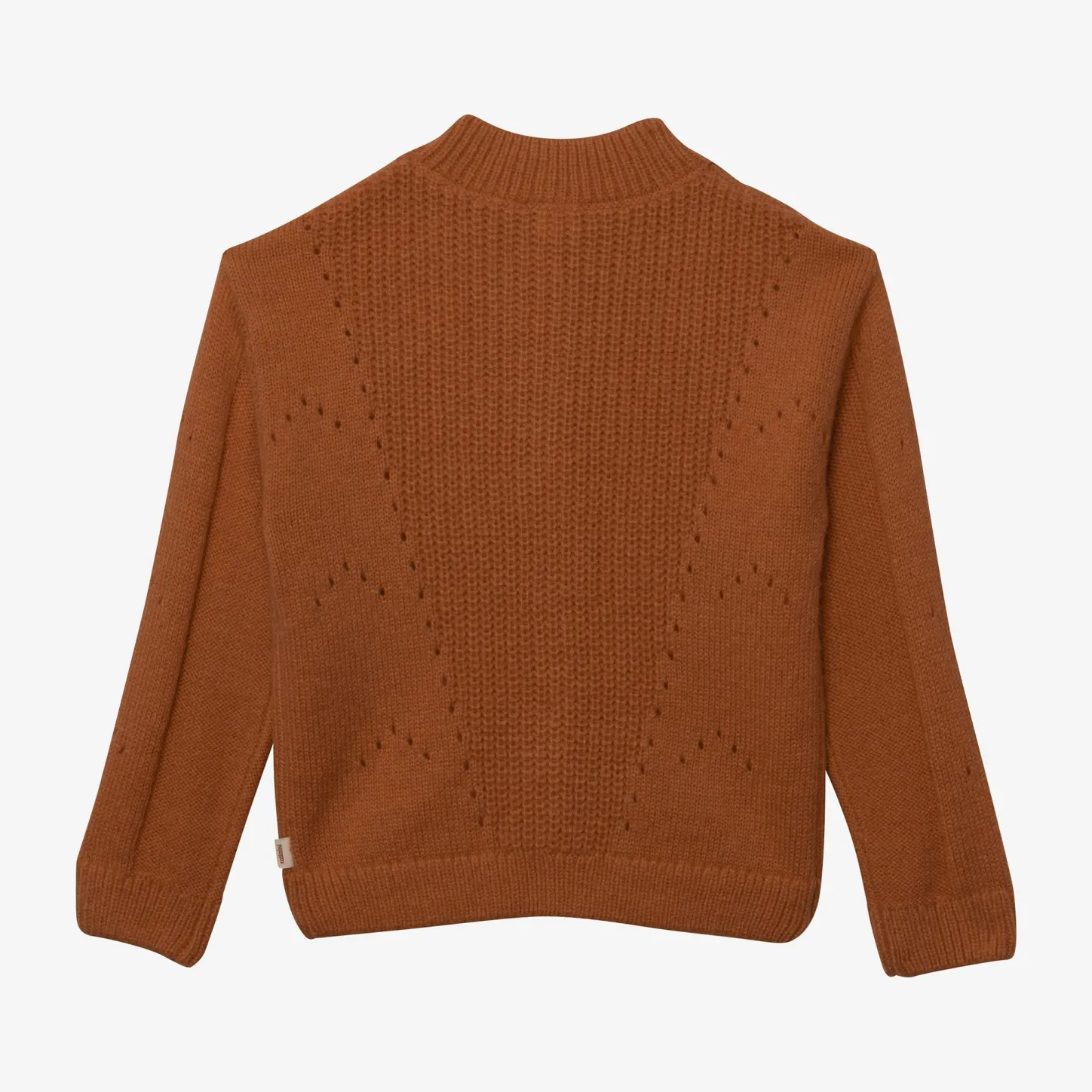 Online Girl Caramel Openwork Cardigan Child Cardigans & Sweaters