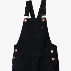 Clearance Girl Glittery Denim Overalls Child Pants & Shorts