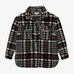 Outlet Girl Houndstooth Overshirt Child Outerwear
