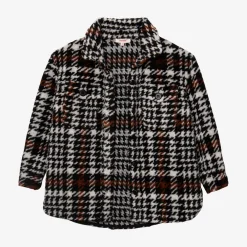 Outlet Girl Houndstooth Overshirt Child Outerwear