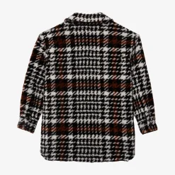 Outlet Girl Houndstooth Overshirt Child Outerwear