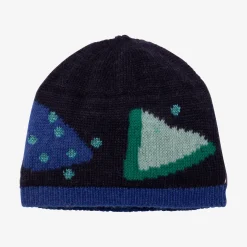 Fashion Girl Navy Knit Beanie Hat Child Accessories