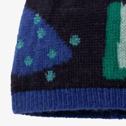 Fashion Girl Navy Knit Beanie Hat Child Accessories