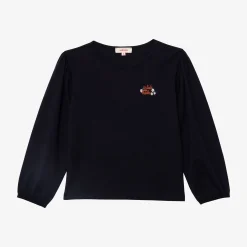 Hot Girl Navy Long Sleeve T-Shirt Child T-Shirts & Tops