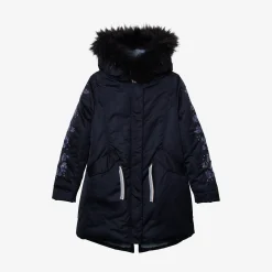 Clearance Girl Navy Parka Child Outerwear