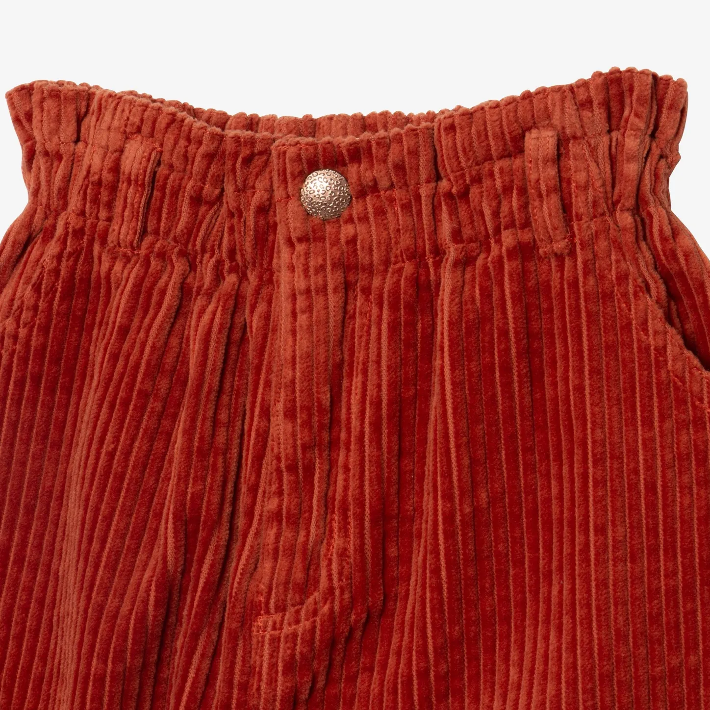 Outlet Girl Paper Bag Corduroy Pants Child Pants & Shorts