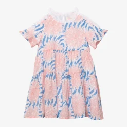 New Girl Printed Dahlias Flare Dress Child Dresses & Skirts