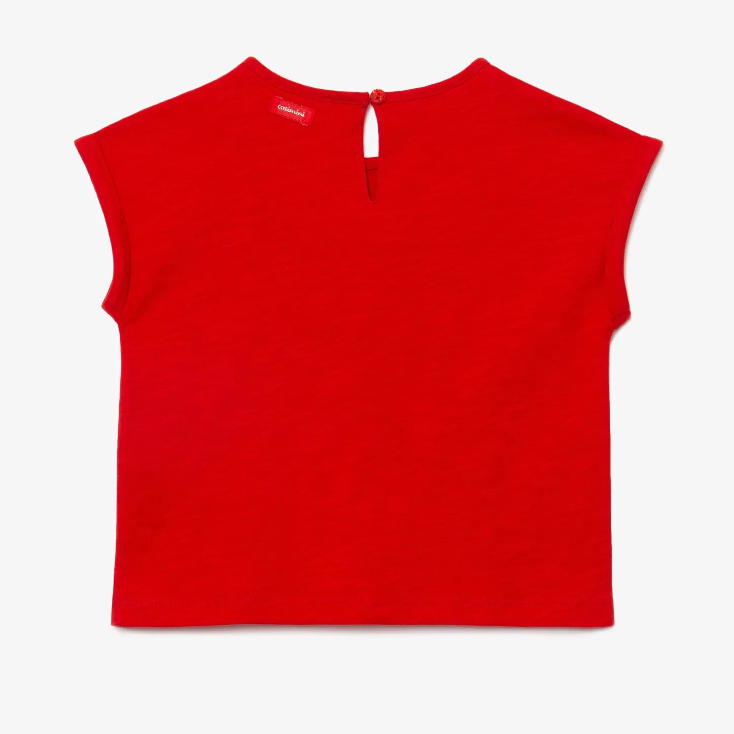 Sale Girl Red Embroidered T-Shirt Child T-Shirts & Tops