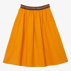 Online Girl Saffron Midi Skirt Child Dresses & Skirts
