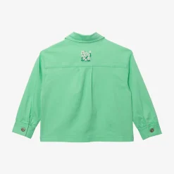 Fashion Girls' Apple Green Jacket Child Cardigans & Sweaters
