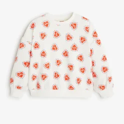 Clearance Girls' Beige Sweatshirt Child Cardigans & Sweaters