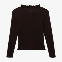 Fashion Girls' Black Knitted Sweater Child Cardigans & Sweaters