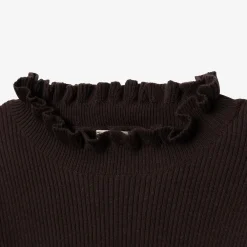 Fashion Girls' Black Knitted Sweater Child Cardigans & Sweaters