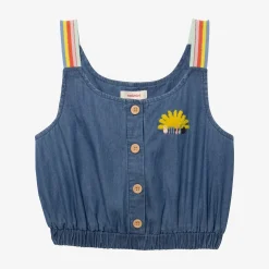 Fashion Girls' Blue Tank Top Child T-Shirts & Tops