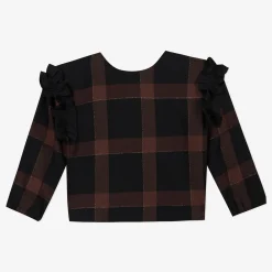 Best Girls' Checked Blouse Child T-Shirts & Tops