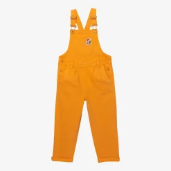 Fashion Girls' Deep Yellow Denim Overalls Child Pants & Shorts