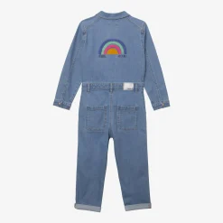 Sale Girls' Embroidered Denim Jumpsuit Child Pants & Shorts