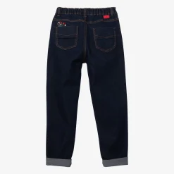 Outlet Girls' Embroidered Flower Jeans Child Pants & Shorts