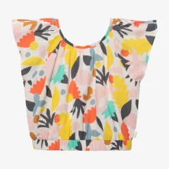 Clearance Girls' Floral Blouse Child T-Shirts & Tops