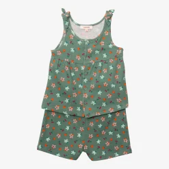 Clearance Girls' Floral Print Pajama Set Child Sleepwear & Loungewear
