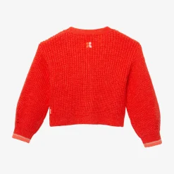 Best Girl's Fluffy Orange Cardigan Child Cardigans & Sweaters