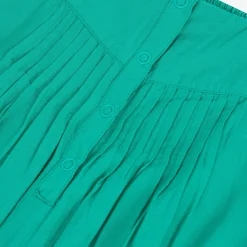 Hot Girls' Green Embroidered Jumpsuit Child Pants & Shorts