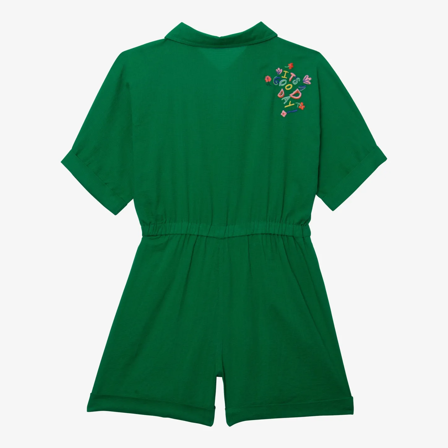 Discount Girls' Green Jumpsuit Child Pants & Shorts