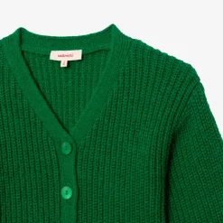 Outlet Girls' Green Knit Cardigan Child Cardigans & Sweaters
