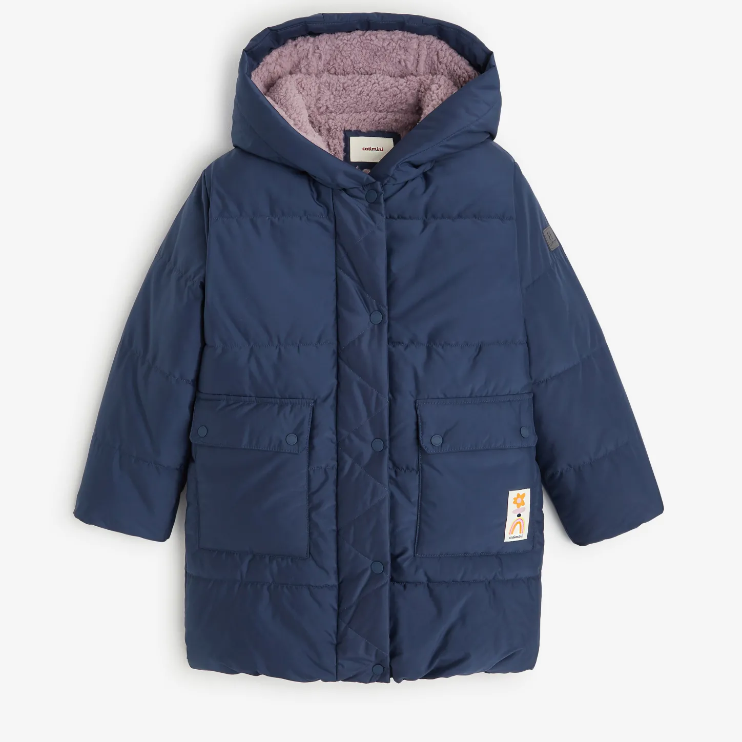 Fashion Girls' Grey Coat Child Outerwear