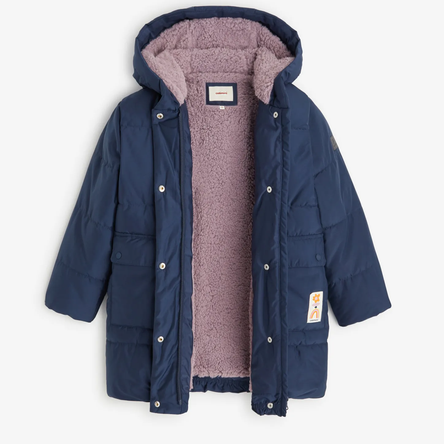 Fashion Girls' Grey Coat Child Outerwear