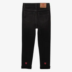 Sale Girls' Grey Denim Pants Child Pants & Shorts