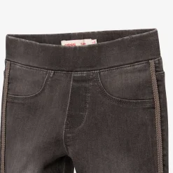 Discount Girl's Grey Slim-Fit Treggings Child Pants & Shorts