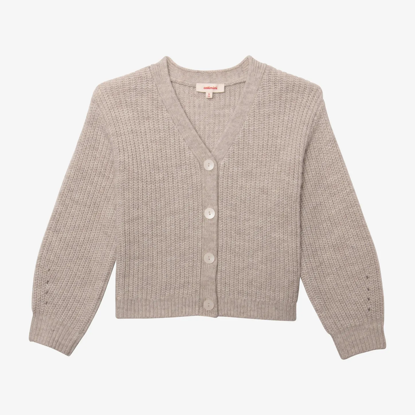 Best Girls' Heather Grey Cardigan Child Cardigans & Sweaters