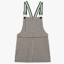 Discount Girls' Houndstooth Pinafore Dress Child Dresses & Skirts