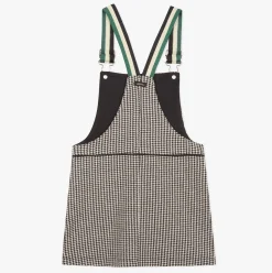 Discount Girls' Houndstooth Pinafore Dress Child Dresses & Skirts