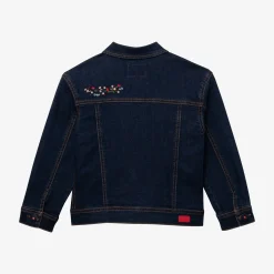 New Girls' Jean Jacket With Embroidered Flowers Child Cardigans & Sweaters