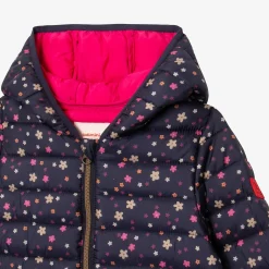 Fashion Girls' Navy Blue Bomber Jacket Child Outerwear