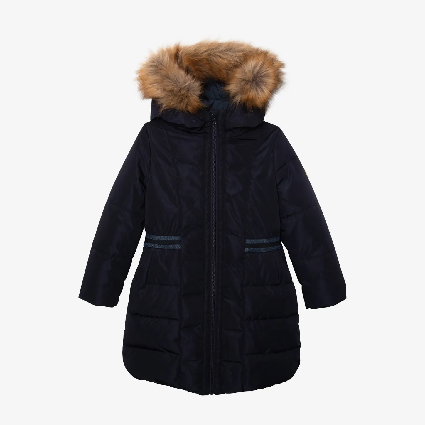 Discount Girls' Navy Blue Coat Child Outerwear