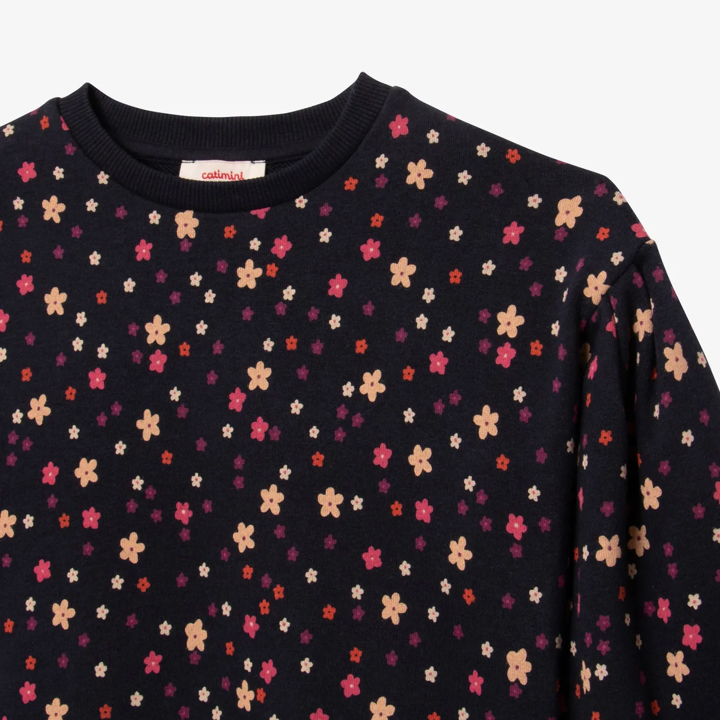 Discount Girls' Navy Blue Sweatshirt Child Cardigans & Sweaters