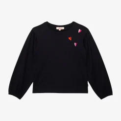 Clearance Girls' Navy Blue T-Shirt Child T-Shirts & Tops