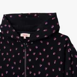 Fashion Girls' Navy Blue Zip Hoodie Child Cardigans & Sweaters