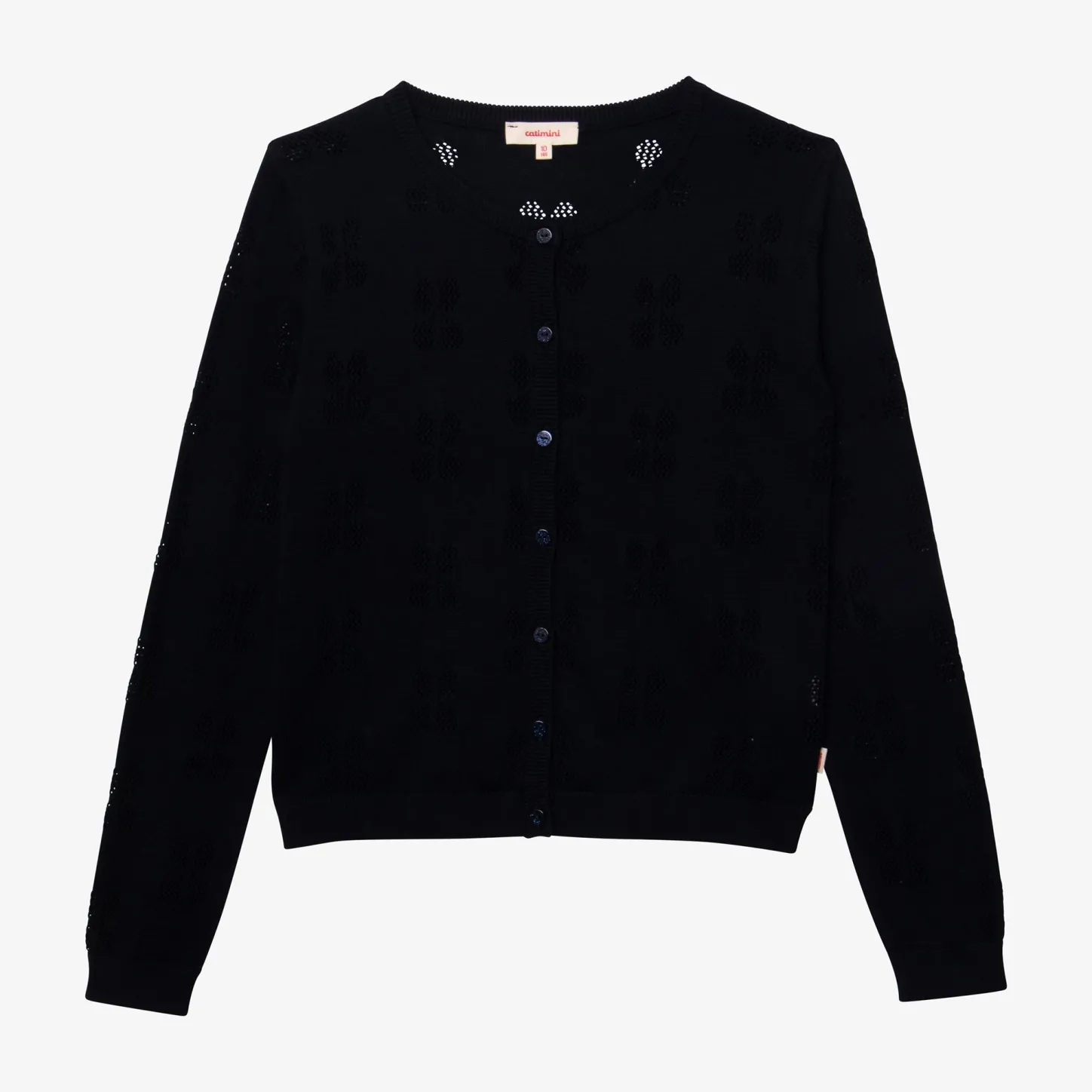 Hot Girl's Navy Openwork Cardigan Child Cardigans & Sweaters