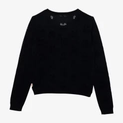 Hot Girl's Navy Openwork Cardigan Child Cardigans & Sweaters