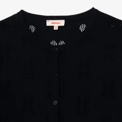 Hot Girl's Navy Openwork Cardigan Child Cardigans & Sweaters