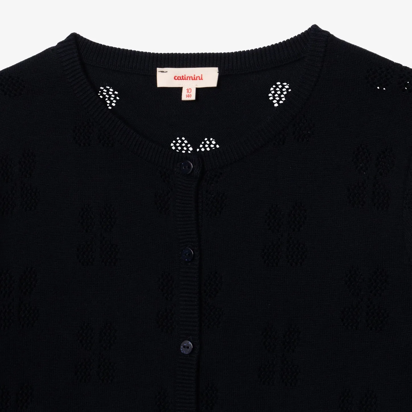 Hot Girl's Navy Openwork Cardigan Child Cardigans & Sweaters