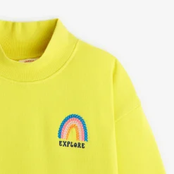 Fashion Girls' Neon Yellow Long Sleeve Dress Child Dresses & Skirts