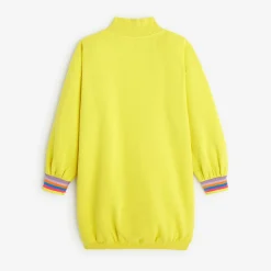 Fashion Girls' Neon Yellow Long Sleeve Dress Child Dresses & Skirts