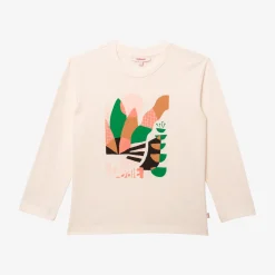 Sale Girls' Off White T-Shirt Child T-Shirts & Tops
