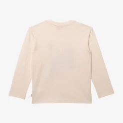 Sale Girls' Off White T-Shirt Child T-Shirts & Tops