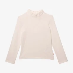 New Girls' Off White T-Shirt Child T-Shirts & Tops